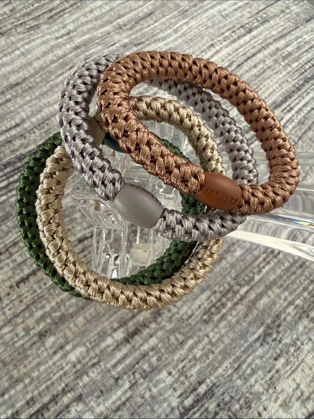 Authentic original KKNEKKI
hair ties. Set of 4